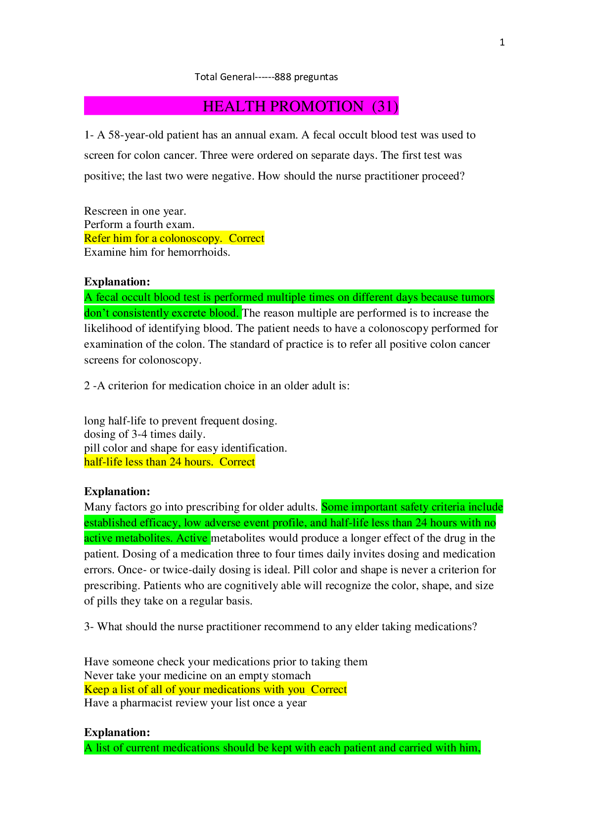 Preview image for NSG 6440 Question Bank / NSG6440 Question Bank  | All Exams 880 Questions & Answers